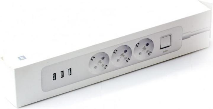Image du produit Xiaomi Bâti de prises MI NRB4030GL (3 × prise, 16 A, 1,4 m, couleur blanche) (3 x, CEE 7/16, 1.40 m)