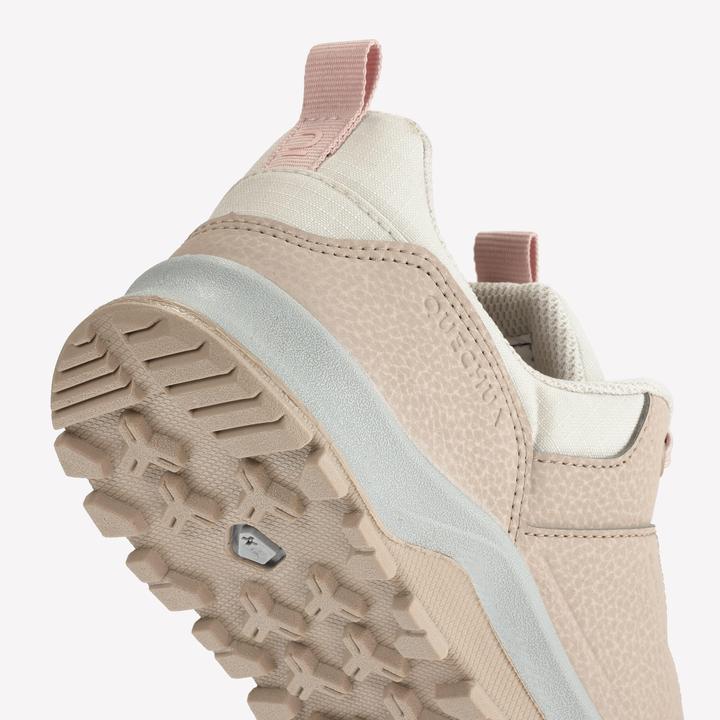 Produktbild Quechua Wanderschuhe Kinder Grösse 35-38 niedrig mit Schnürung - NH500 Low beige/rosa (36)