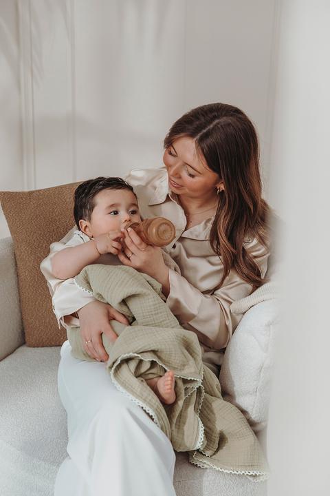 Actual product image Meyco Spitze swaddle (120 cm, 120 cm)