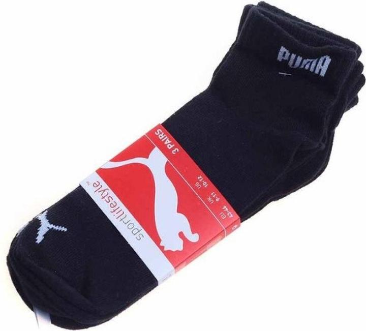 Immagine prodotto Puma Calzini a quarti 3 Pack Quarter, Unisex, Nero, UK 2.5-5 (35 - 38)