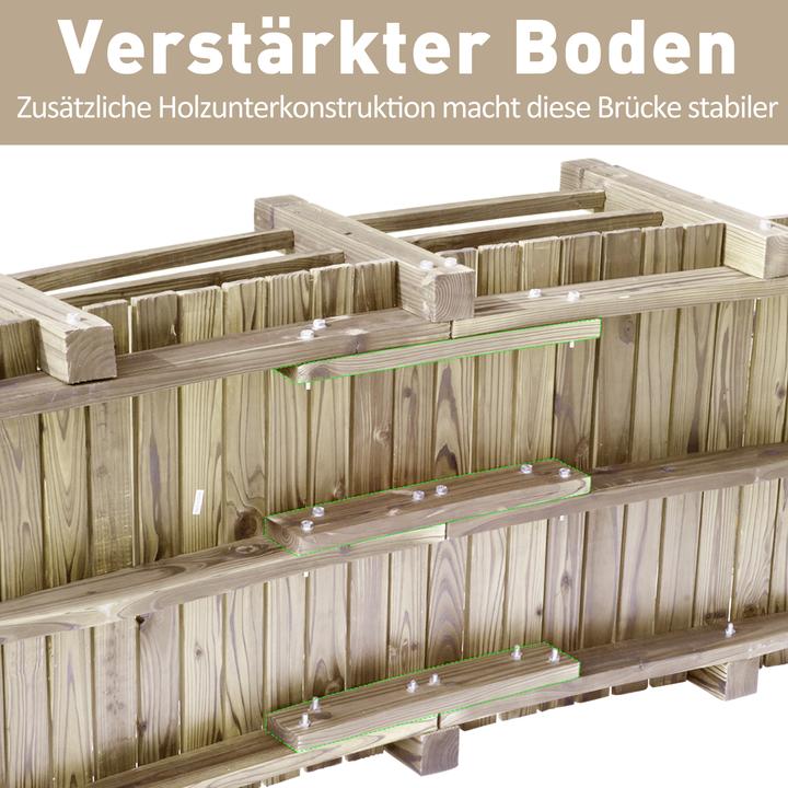 Produktbild Outsunny Gartenbrücke mit Geländer