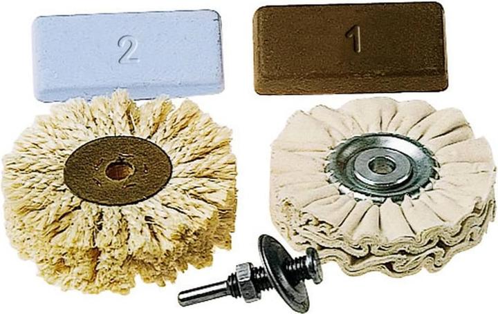 wolfcraft wolfcraft 1 Profi-Polier-Set 6-tlg. (gebürstet)