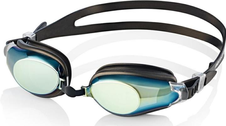 Swim & Fun Occhiali da nuoto Aqua-Speed Champion nero 07 038 (Taglia unica)