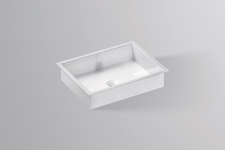 Produktbild Alape Unterbaubecken UB.ME500, rechteckig B: 504mm H: 111mm T: 379mm, 3226701000, weiss (379 mm, 504 mm)