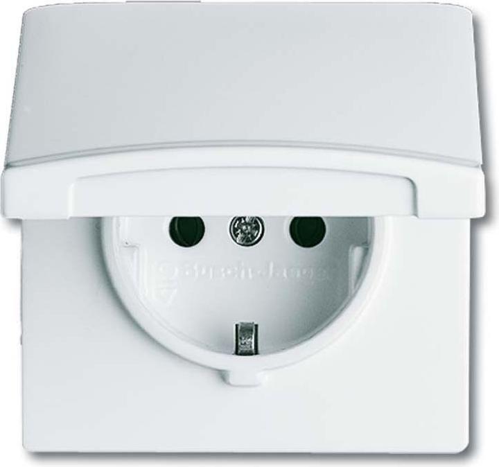 Produktbild Busch-Jaeger SCHUKO-Steckdose IP44 20EUGK-32-101 AW44 Deckel 20EUGK-32-101 (20EUGK-32-101)