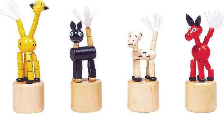 Goki Animale in legno da spingere e scuotere