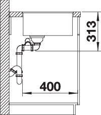 Actual product image Blanco Subline 340/160-F (55.20 cm, 42.70 cm)