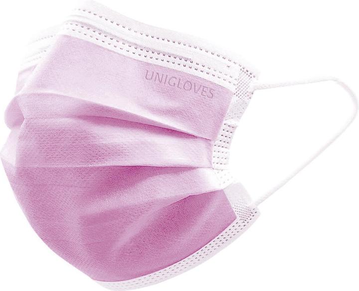 Actual product image Unigloves Mask type IIR PINK -50 pcs. (50 x)