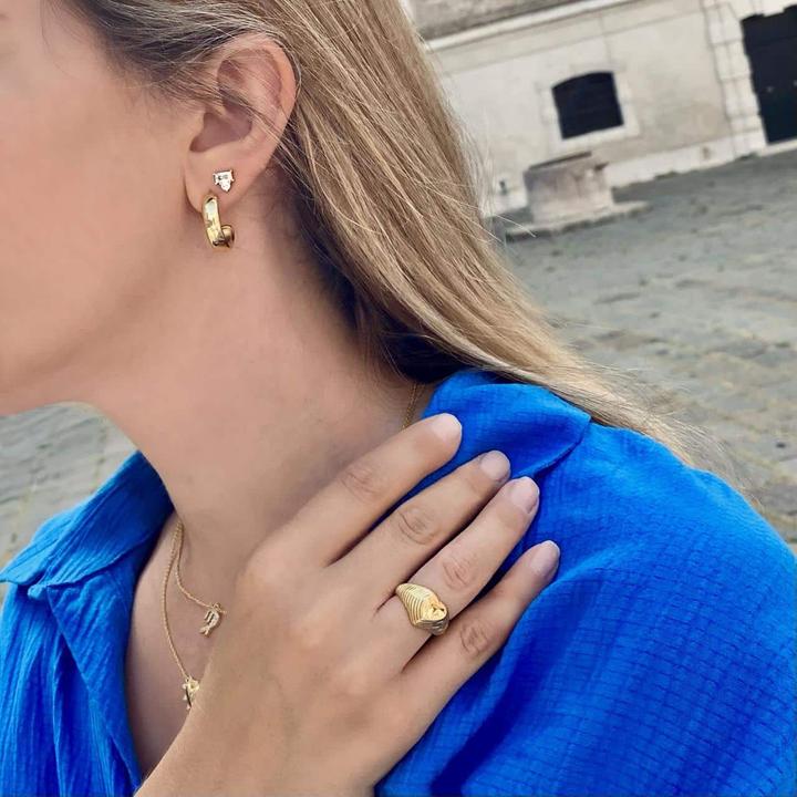 Immagine prodotto Candy Orecchini Avalon, argento sterling 925, placcati oro (Argento 925, Placcato oro 18k)