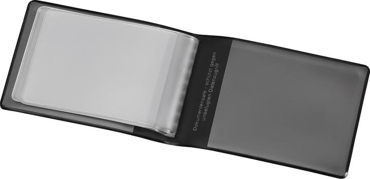 Actual product image Veloflex ID card cover Document Safe® 6 Material: PVC, special film Colour: black (1 x)