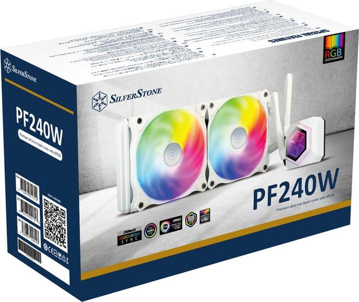 Produktbild Silverstone Permafrost PF240W-ARGB, V2 Komplett-Wasserkühlung