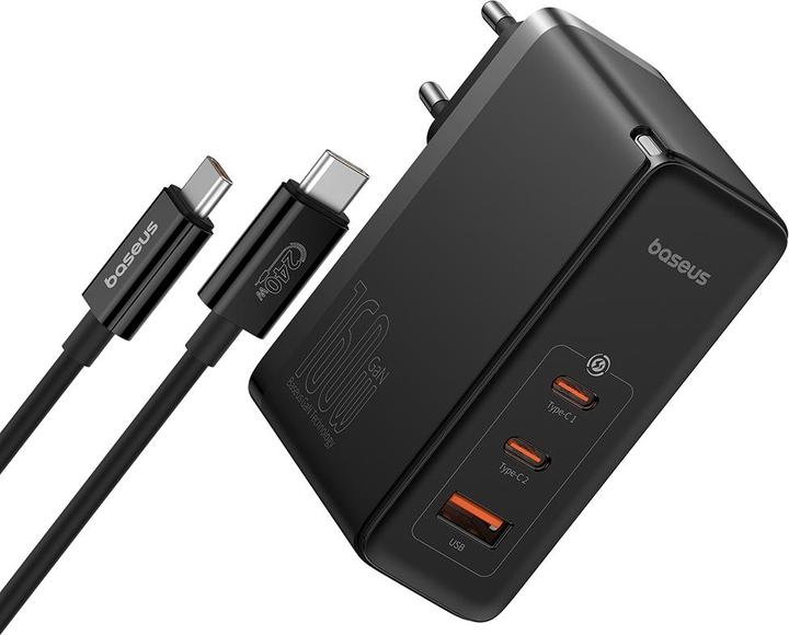 Produktbild Baseus Wall charger GaN5 Pro 2xUSB-C + USB, 160W (black) (160 W)
