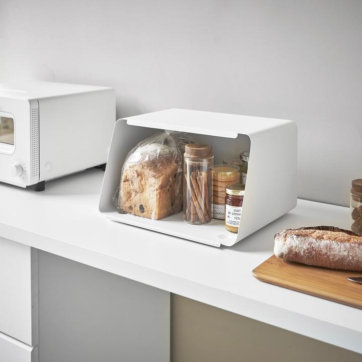 Actual product image Yamazaki Bread bin with removable lid TOWER