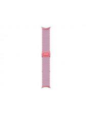 Actual product image Google Pixel Watch 3 (41mm), Woven Band, Peony (Stainless steel, Plastic, recycled polyester yarn)