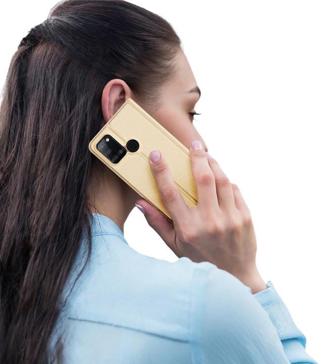Immagine prodotto Dux Ducis Galaxy A21s - Custodia Flip Folio oro (Samsung Galaxy A21s)