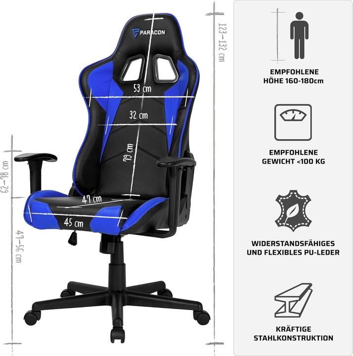 Actual product image Ebuy24 Gaming Chair Paracon Brawler