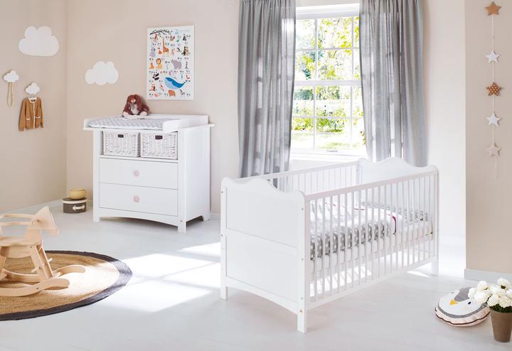 Produktbild Pinolino Sparset Florentina breit (Babybett, Wickelkommode)