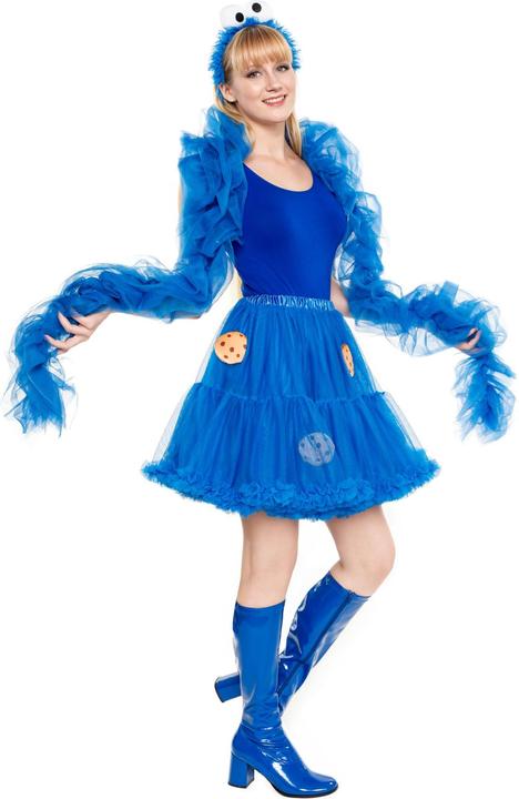 Actual product image Maskworld Die Sesamstrasse Krümelmonster Tutu - für Fasching (One size)
