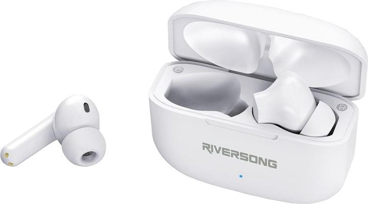 Actual product image Riversong Bluetooth earphones AirFly L6 TWS white EA221 (ANC, 30 h, Wireless)