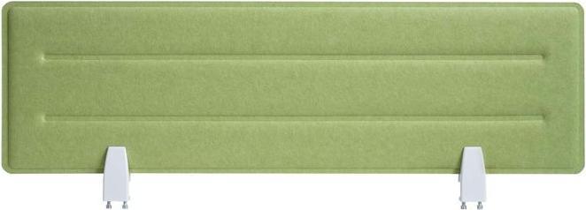 Produktbild Mendler Tischtrennwand HWC-G76, Pinnwand, Schallschutz Stoff/Textil mit Prägung, 100x30cm grün (100 x 30 cm)