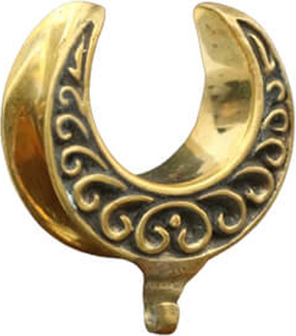 Star Piercing Sattel vergoldet filigrane Herzen Ring für Anhänger (Messing)