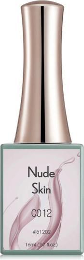 Canni Gellack Nude Skin C012 UV/LED (Lila-Grau, Gel-Effekt Nagellack)