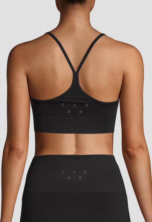 Actual product image CASALL Nahtloses, geripptes Sporttop mit Grafik (M)