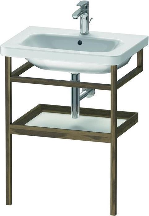Actual product image Duravit Towel rail DURASTYLE 440x590mm w. drainer white matt/solid walnut