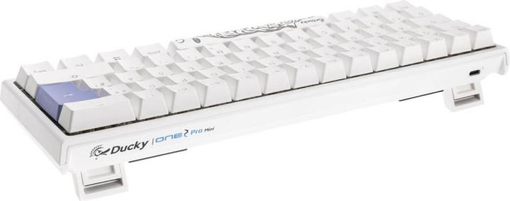 Produktbild Ducky One 2 Pro Mini White Edition Gaming Tastatur, RGB LED - Kailh Red (DE, Kabelgebunden)