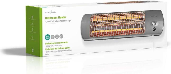 Image du produit Nedis HTBA10GY Chauffe-bain rapide 1200W 12m² Gris (1200 W)