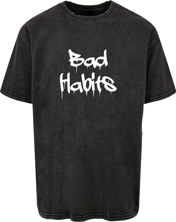 Image du produit Merchcode Bad Habits Acid Washed Heavy Oversized Tee - 112633 (3XL)