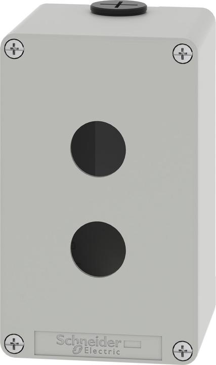 Produktbild Schneider Electric XAPD2502 Leergehäuse XAP Metall grau für 2x22mm - CSA (Gehäuse)
