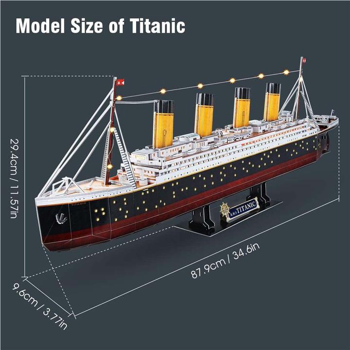 Image du produit Cubicfun Titanic LED (266 pièces)