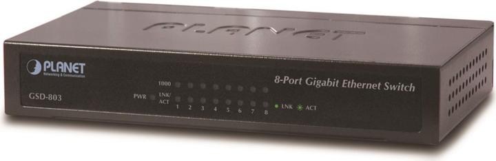 Produktbild Digitus 8 x 1000Base-T 16Gbps, 8K, 1Mbit PLANET / / Unmanaged (8 Ports)