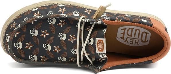 Actual product image Hey Dude Wally Stars n Skulls Print (42)