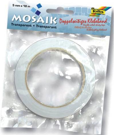 Actual product image Folia Double-sided adhesive tape, 5 mm x 18 m, transparent (5 mm)