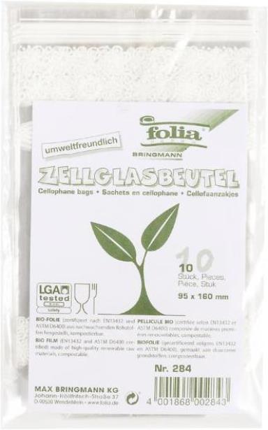 Folia Cellophane bags with lace (10 x)