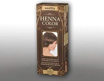 Produktbild Venita - Henna Color Coloring Lotion From Henna 4 Chestnut 75Ml Ecstraktem (4 chestnut)