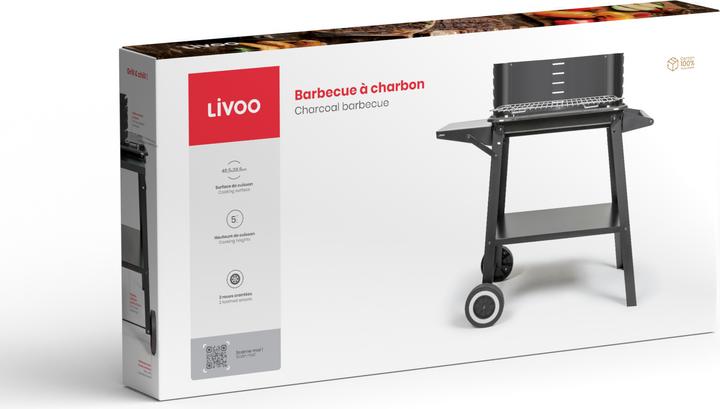Livoo Charcoal barbecue (45 cm)
