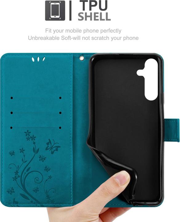 Actual product image Cadorabo Cover with flower pattern (Samsung Galaxy A15)