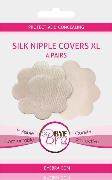 Actual product image Bye Bra Silk Nipple Covers (pack of 3, XL)
