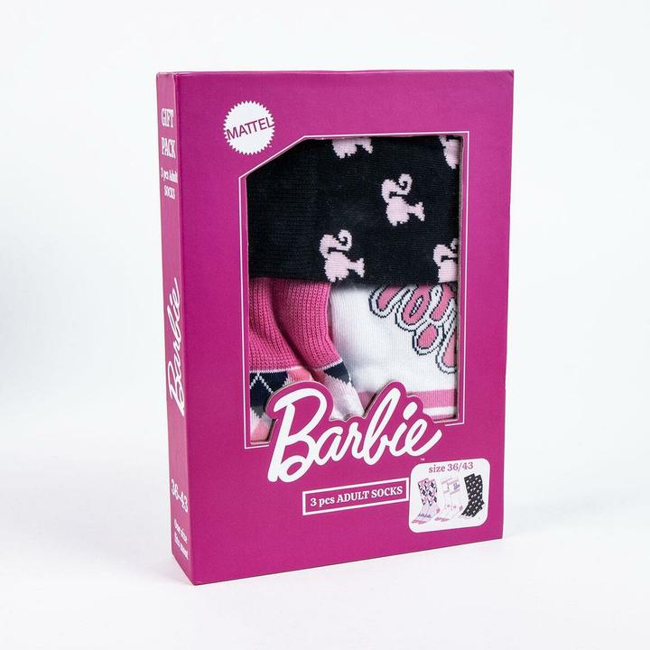 Produktbild Cerda BARBIE - Pack de 3 Paires de Chaussettes (Taille 36-43) (3er Pack, 36 - 43)
