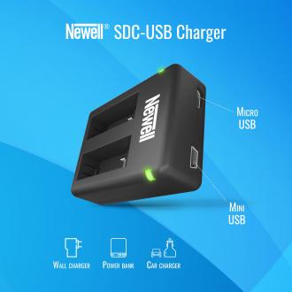 Image du produit Newell Batterie SDC-USB AHDBT-901 Dual Channel Charger pour GoPro HERO 9 Black (Chargeur de batterie d'appareil photo)