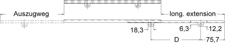 Actual product image Accuride Ball part-extension Dual 2002