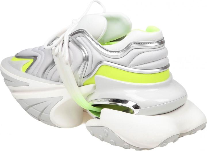 Actual product image Balmain unicorn wave sneakers in neoprene color white and yellow (42)