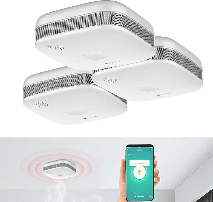 Produktbild VisorTech 3er-Set WLAN-Design-Rauchmelder
