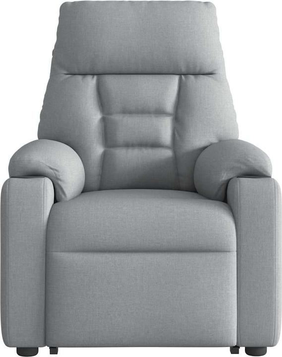 Immagine prodotto VidaXL Poltrona massaggiante elettrica con ausilio per la posizione eretta Tessuto grigio chiaro