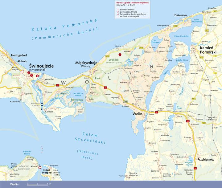 Produktbild Reiseführer Usedom und Wollin (Deutsch, Wolfgang Kling, Grazyna Kling, 2022)