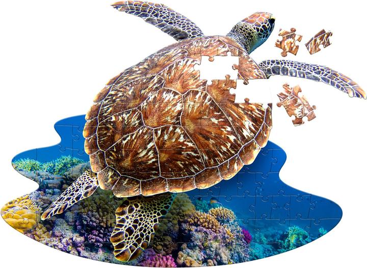 Actual product image Madd Capp Contour Puzzle Jr Turtle (100 pieces)