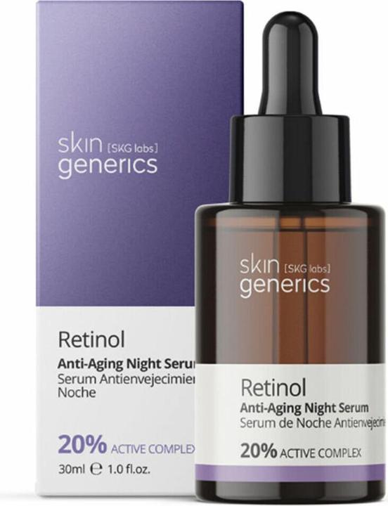 Actual product image Skin Generics Anti-Aging Serum with Retinol and Vitamin C 30ml - Paraben-Free and 100% Vegan (30 ml)